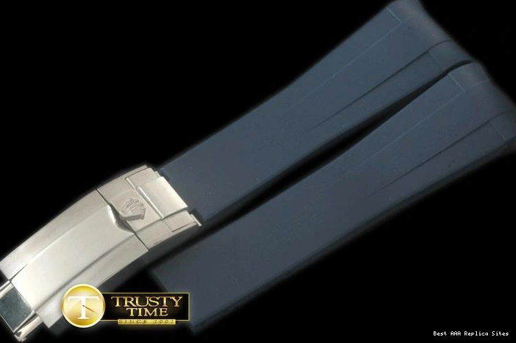 Good Copy Rolex Watches – Insignia Strap 18 with Clasp 20 Rubber Dark ROLACC021C Blue 1031